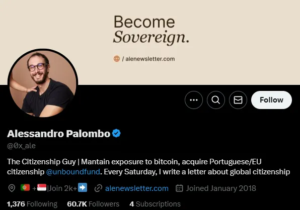 twitter home page verification example